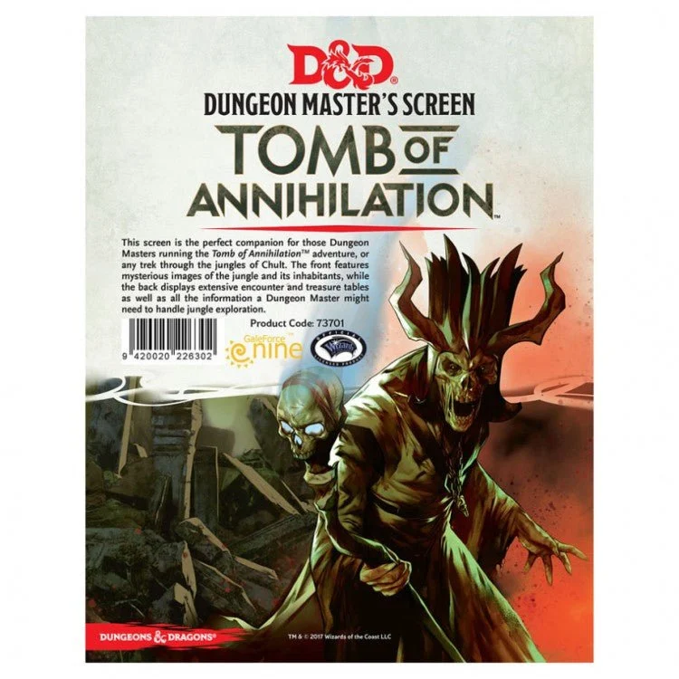 D&D Tomb of Annihilation DM Screen