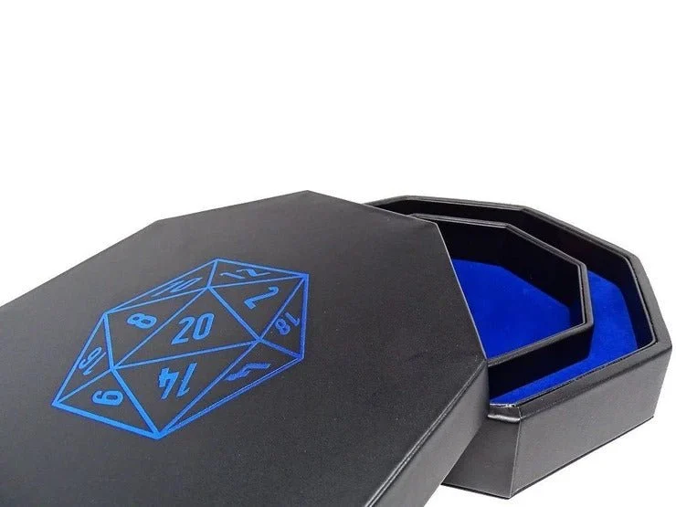 D20 Dice Tray With Dice Staging Area and Lid