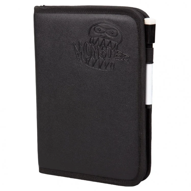 Deluxe Zipperbound 4 Pocket Binder - Black