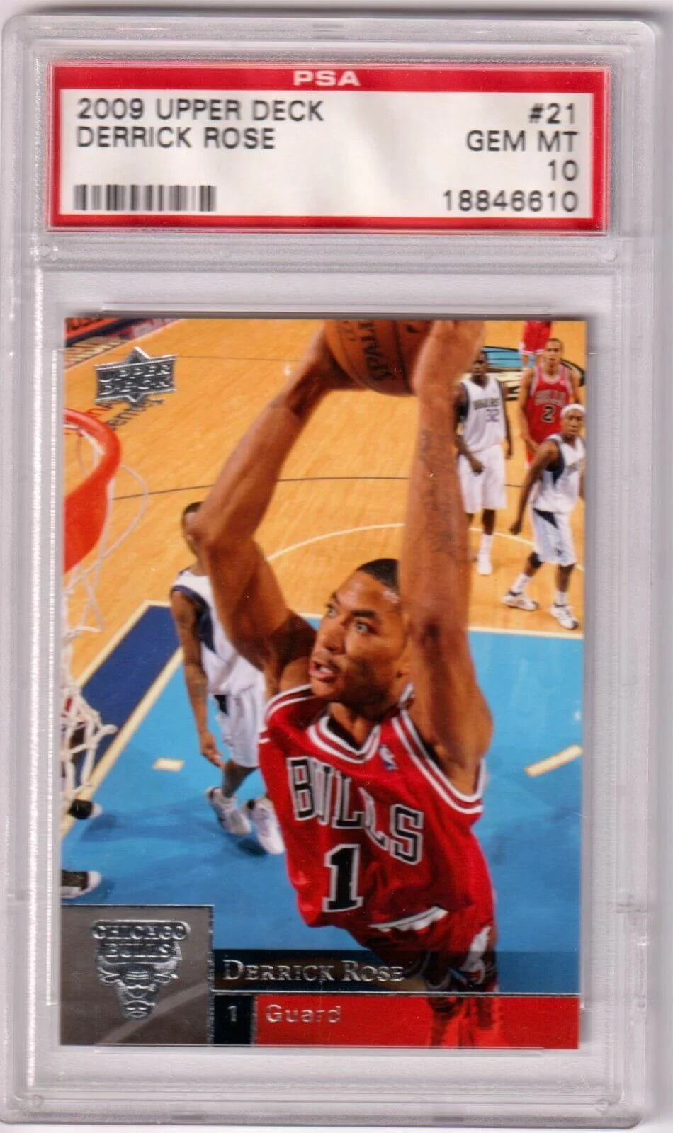 DERRICK ROSE 2009-10 Upper Deck #21 PSA 10 GEM MINT - BULLS