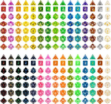 Dice Set Ultra Pack: 210 DnD Dice in 30 Sets