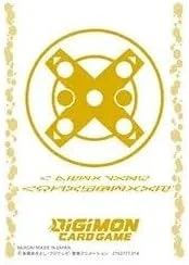 Digimon Card Game Official Card Sleeves - X-Antibody Yellow & White 2025 (60-Pack)