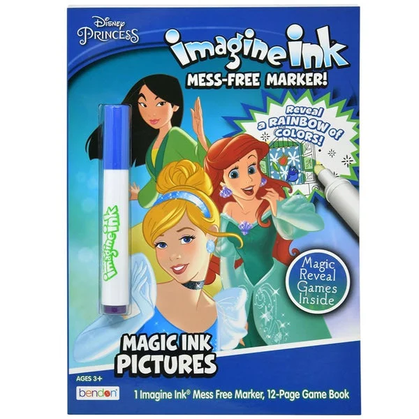 Disney Princess Imagine Ink Magic Ink Coloring Book - Mess Free Marker