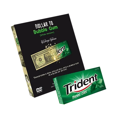 Dollar to Bubble Gum (Trident) by Twister Magic - Trick