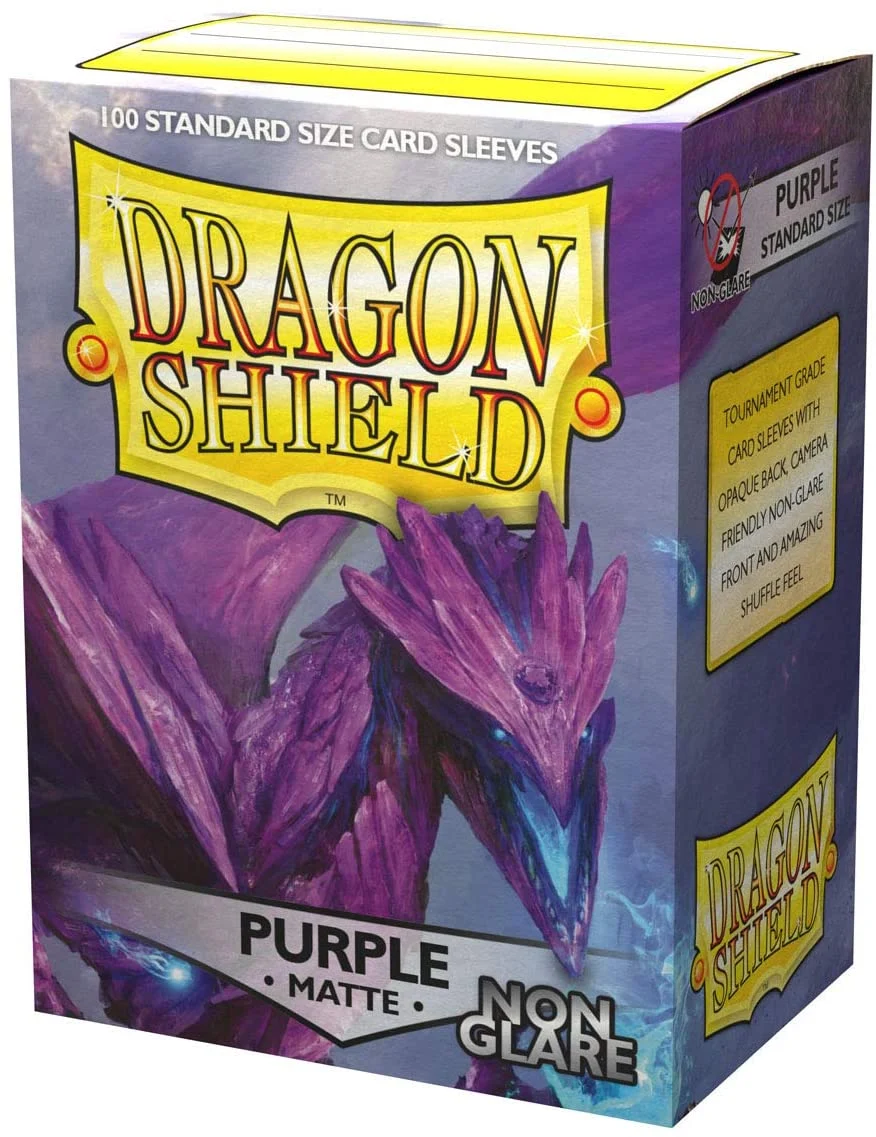 Dragon Shield 100ct Standard Card Sleeves - Non-Glare Matte Purple