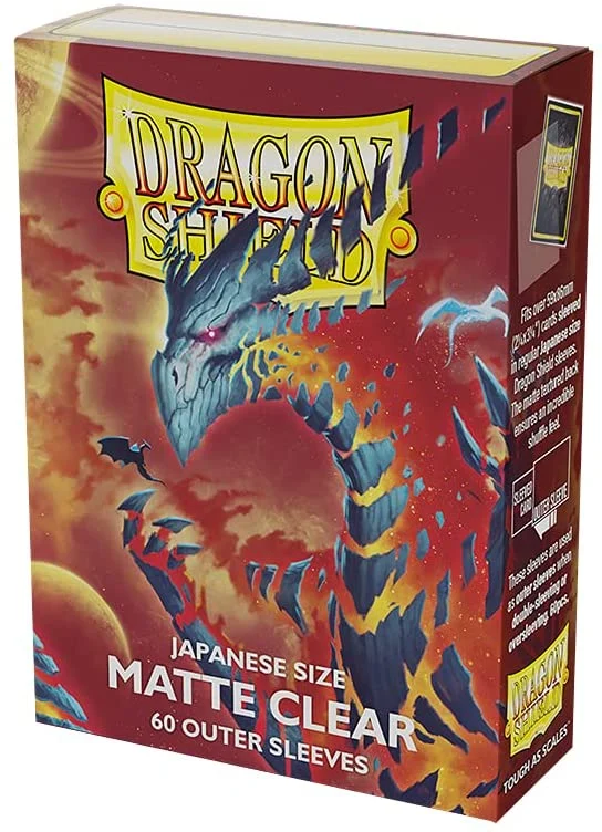 Dragon Shield 60ct Japanese Mini Card Sleeves: Matte Outer Clear