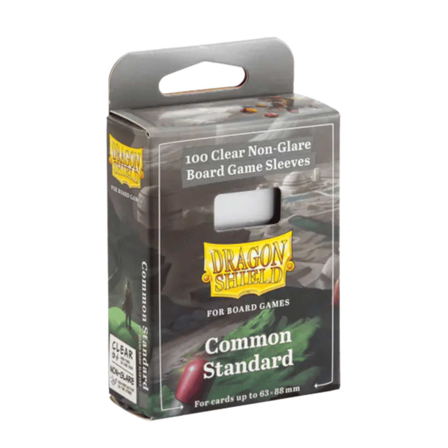 Dragon Shield: Board Game Sleeves: Clear Non-Glare: Common Standard - 1 Pack