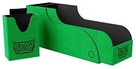 Dragon Shield Magnetic Leather Deck Box: Nest 300+ Green