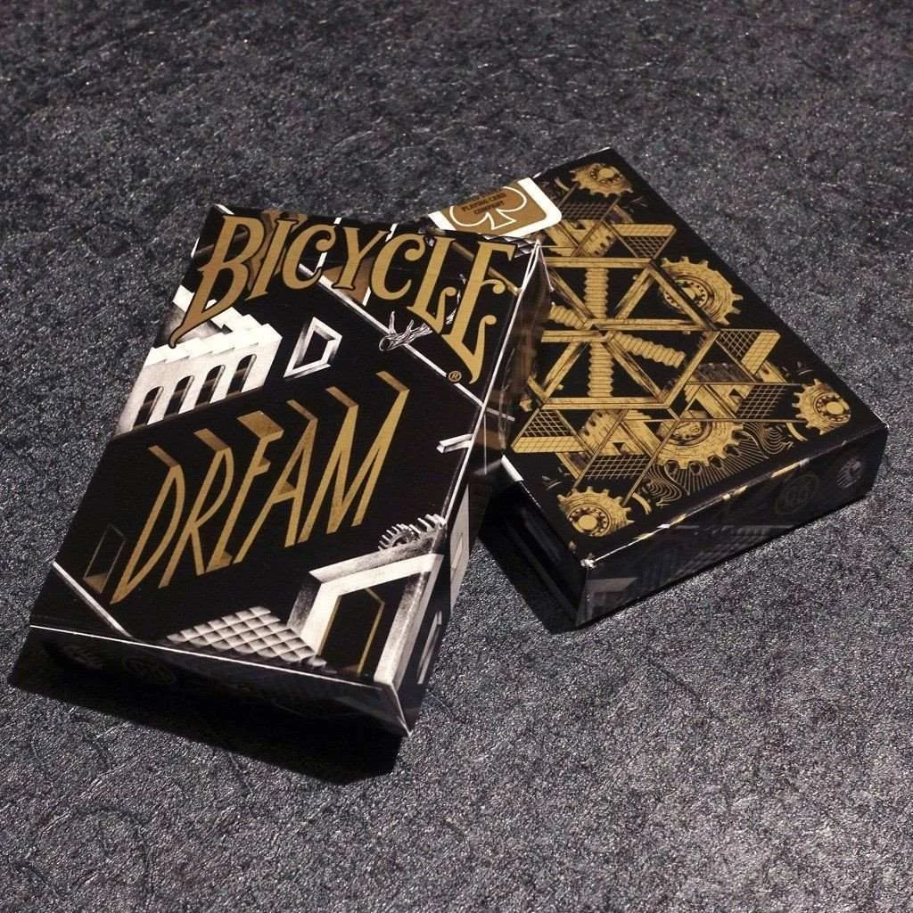Dream Black Gold Bicycle Playing Cards Deck