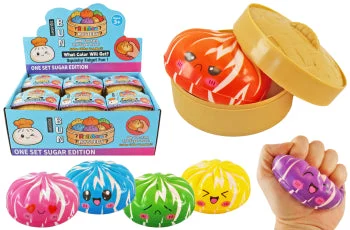 Dumpling Squishy (Patterns) 3 Inch - Which Color Will You Get?