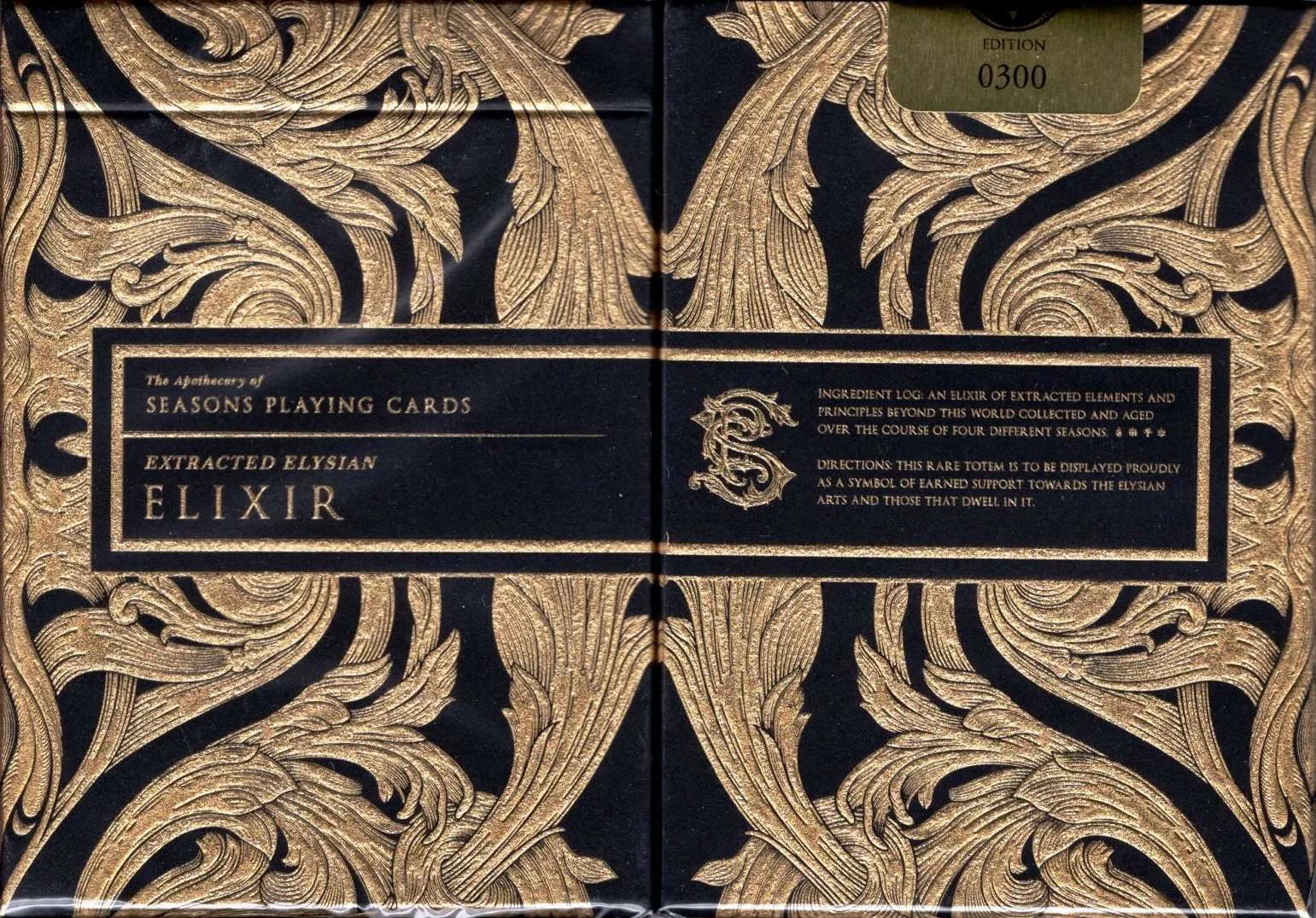 Elixir Gold Gilded Playing Cards USPCC