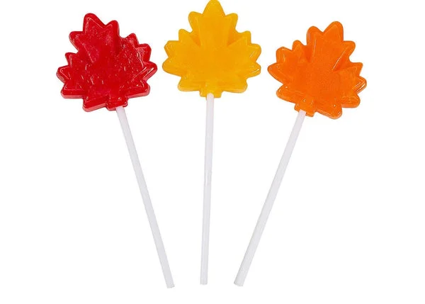Fall Leaf Shaped Lollipops | 12 Pc | Autumn Leaves