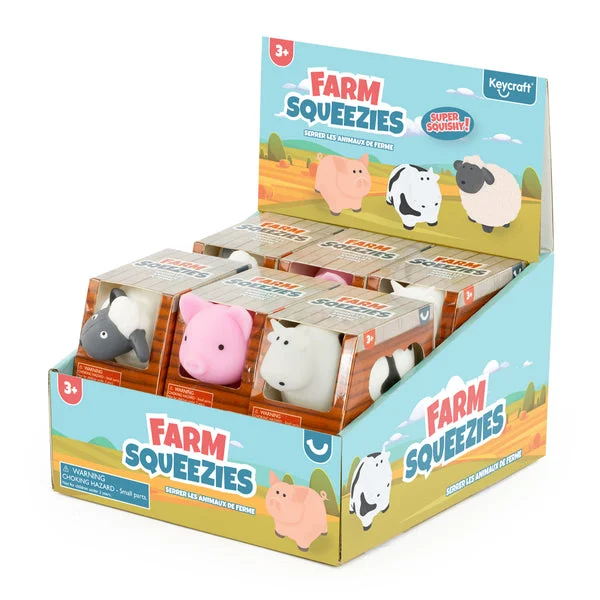 Farm Squeezies Squishy Farm Animal Toy - Assorted Styles