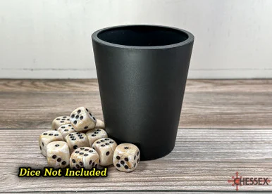 Flexible Plastic Dice Cup - Black