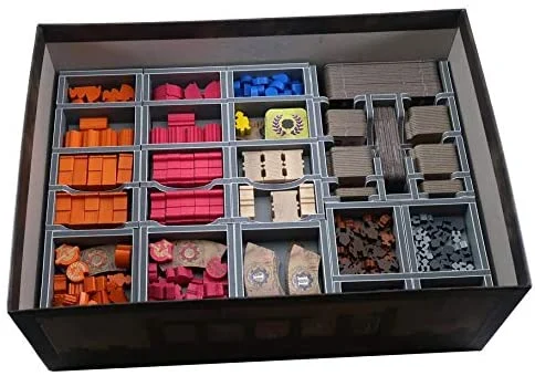 Folded Space Barrage and Leeghwater Expansion Board Game Box Inserts