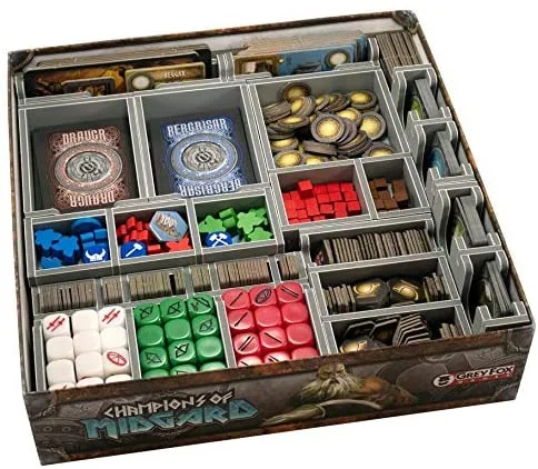 Folded Space Champions of Midgard and Expansions Board Game Box Inserts