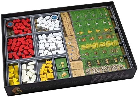 Folded Space Clans of Caledonia Revised Edition Board Game Box Inserts