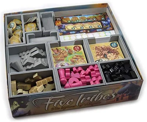 Folded Space Five Tribes Board Game Box Inserts