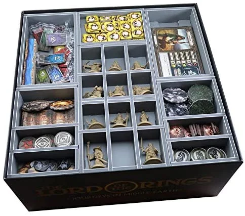 Folded Space Journeys in Middle Earth and Expansions Board Game Box Inserts