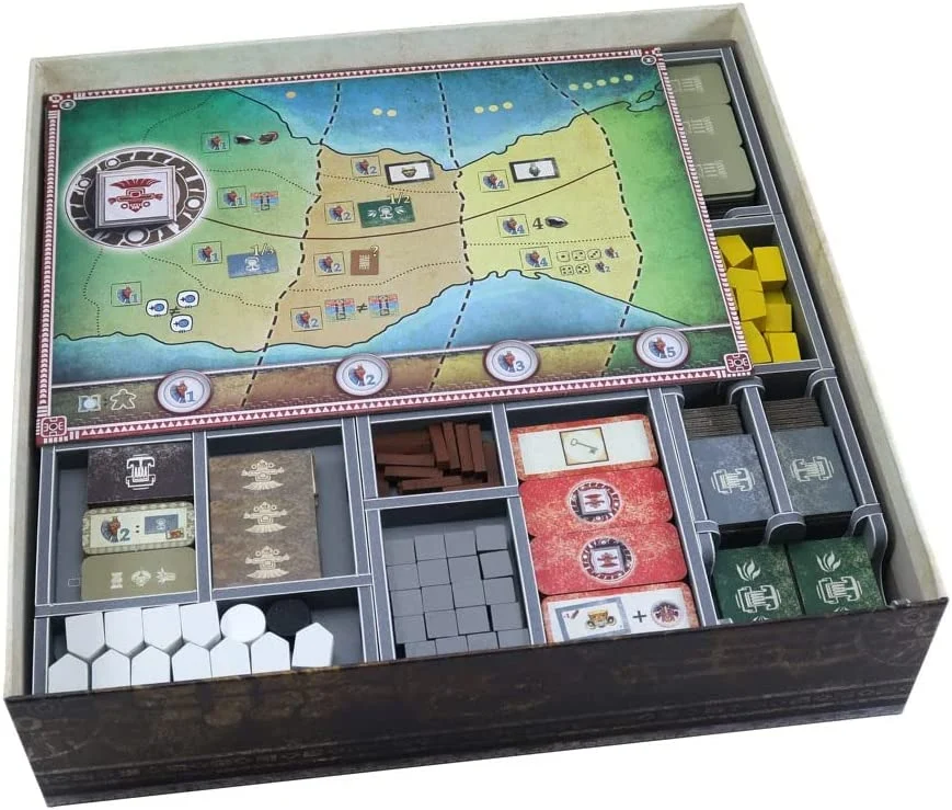 Folded Space Teotihuacan V2 City of Gods and Expansions Board Game Box Inserts