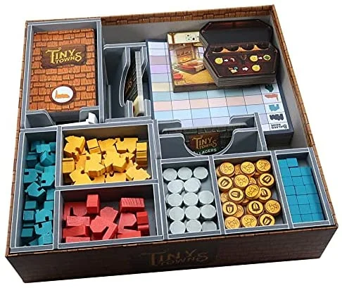 Folded Space Tiny Towns and Expansions Board Game Box Inserts