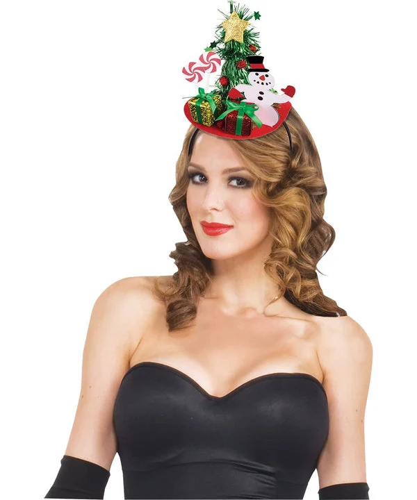 Forum Novelties Mini Striped Santa Hat Headband