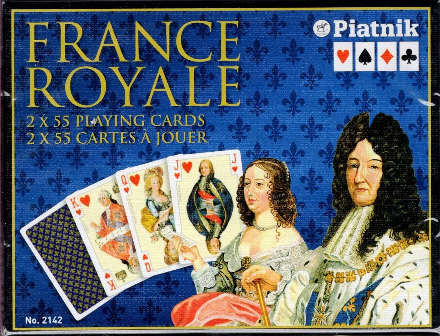 France Royale 2 Deck Set Bridge Playing Cards Piatnik