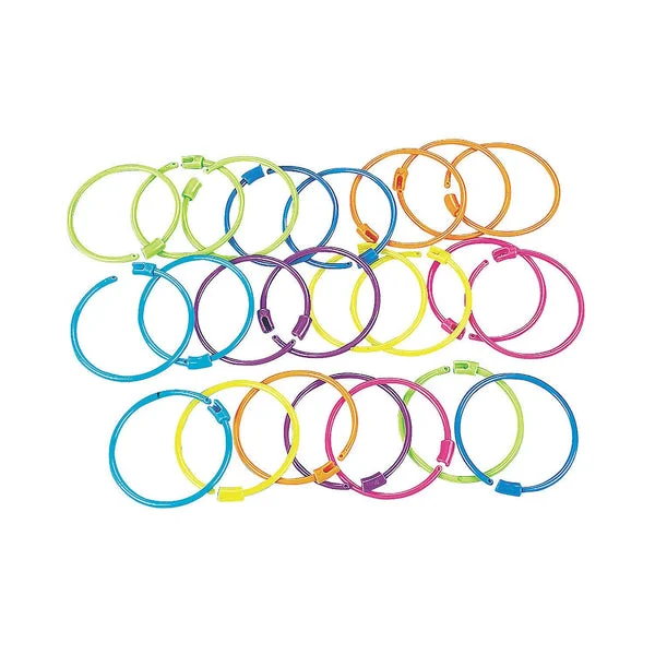 Fun Express Pony Bead Bracelets - Bulk set of 24 - DIY Crafts for Kids