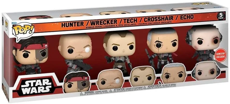 Funko Pop! Star Wars: The Bad Batch - 5 Pack (Gamestop Exclusive)