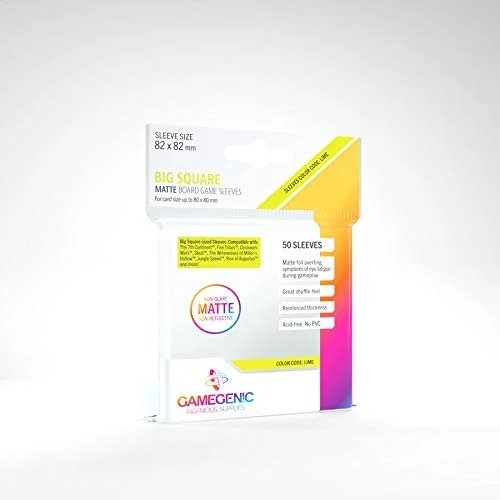 Gamegenic 50ct Matte Board Game Sleeves - Square