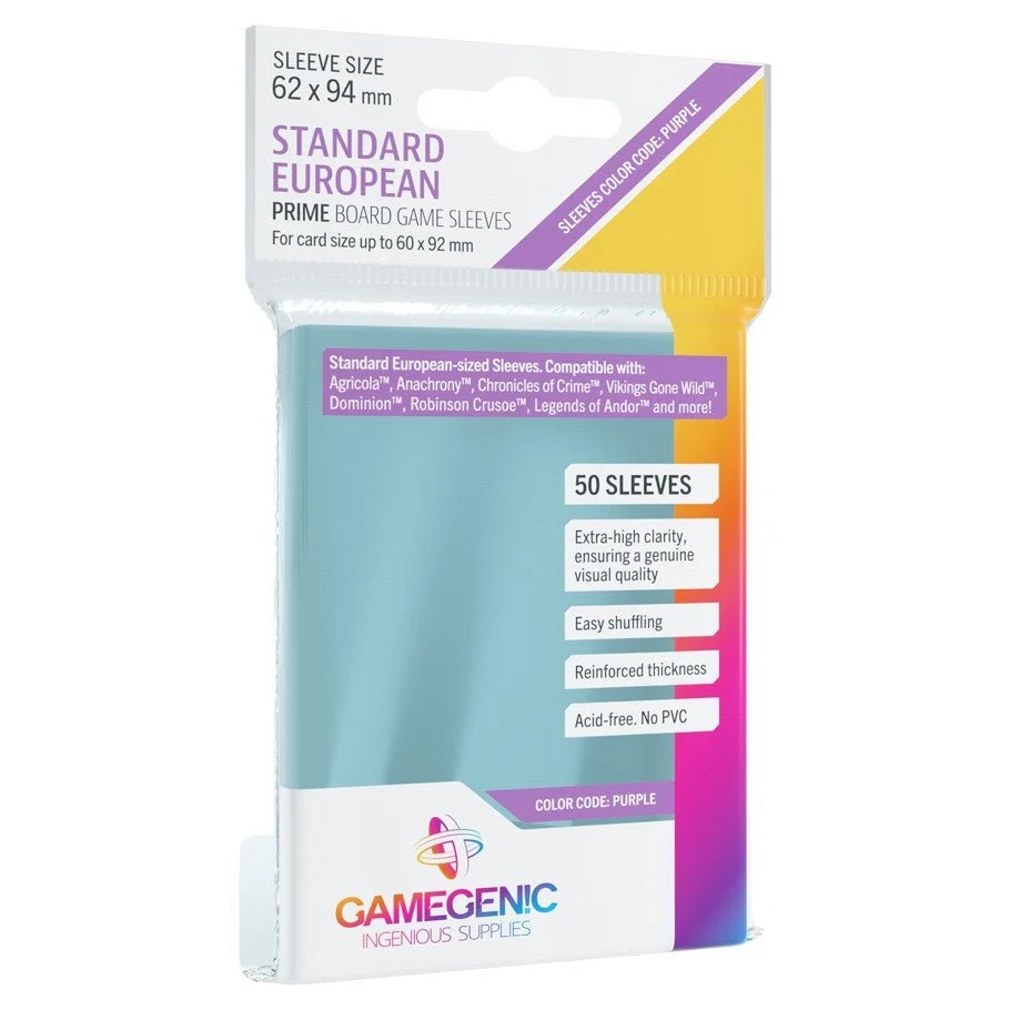 Gamegenic Prime Board Game Sleeves: Standard European