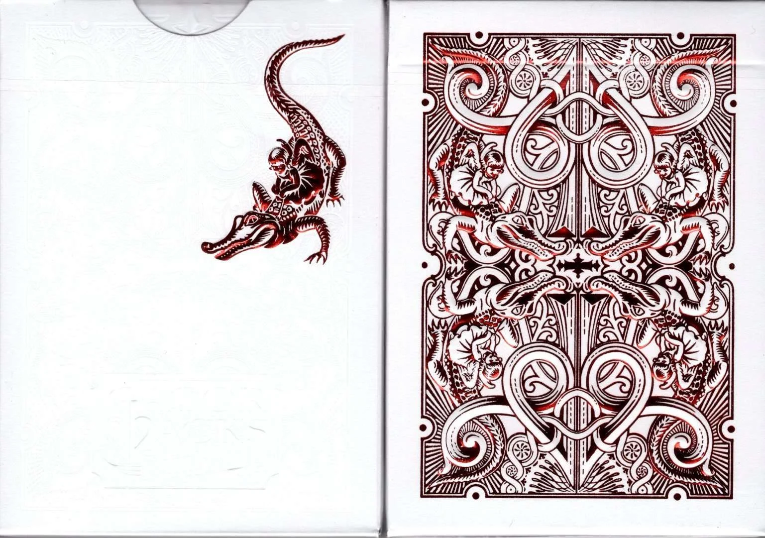 Gatorbacks Metallic Red Playing Cards USPCC