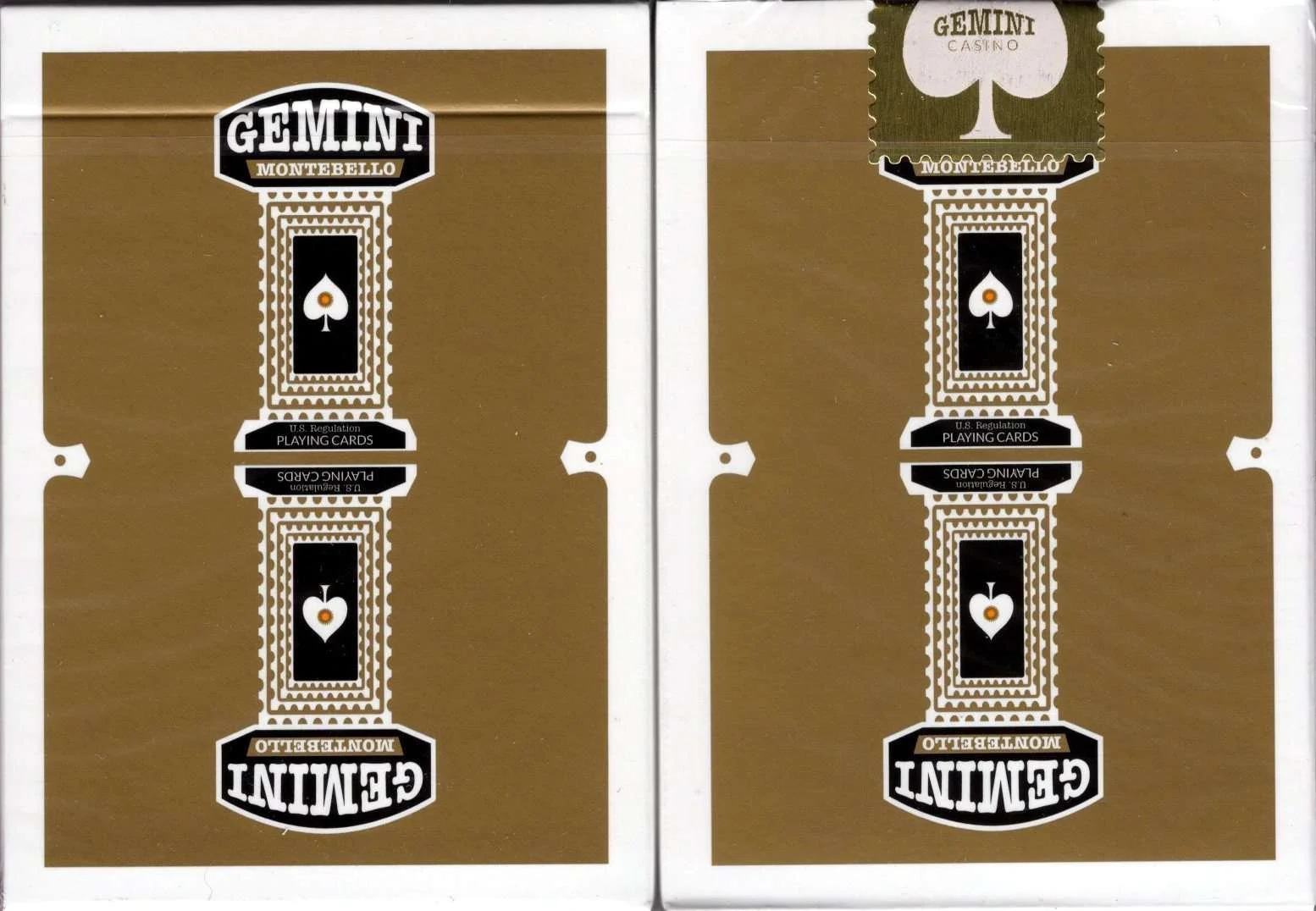 Gemini Casino Gold Playing Cards USPCC