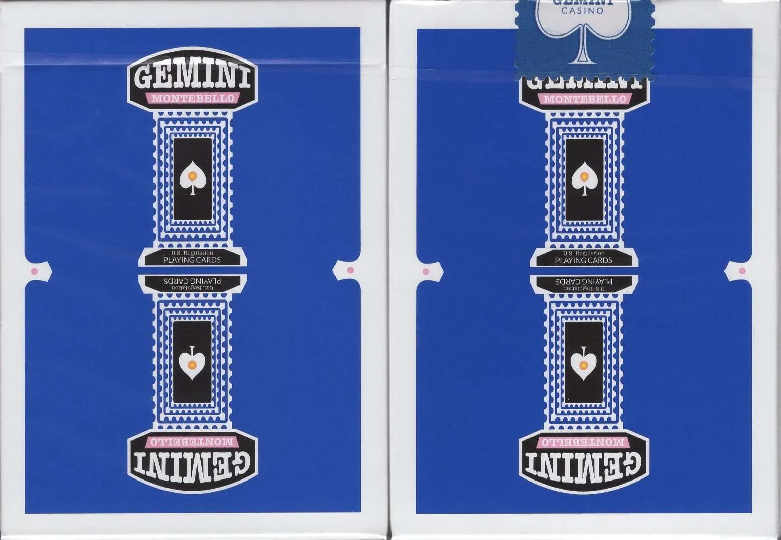 Gemini Casino Royal Blue Playing Cards USPCC