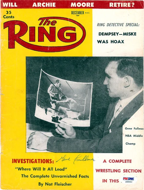 Gene Fullmer Autographed The Ring Magazine Cover PSA/DNA #S49002