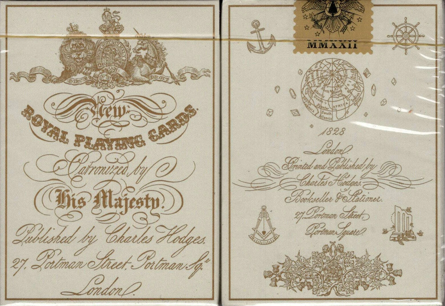 Geographical Gilded Playing Cards USPCC