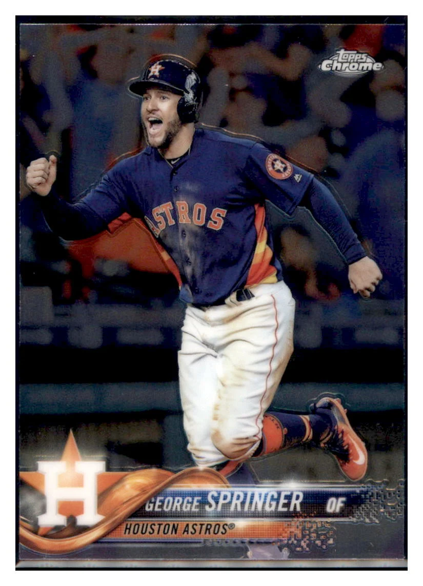 George Springer 2018 Topps Chrome Houston Astros #17 Baseball Card M32P2
