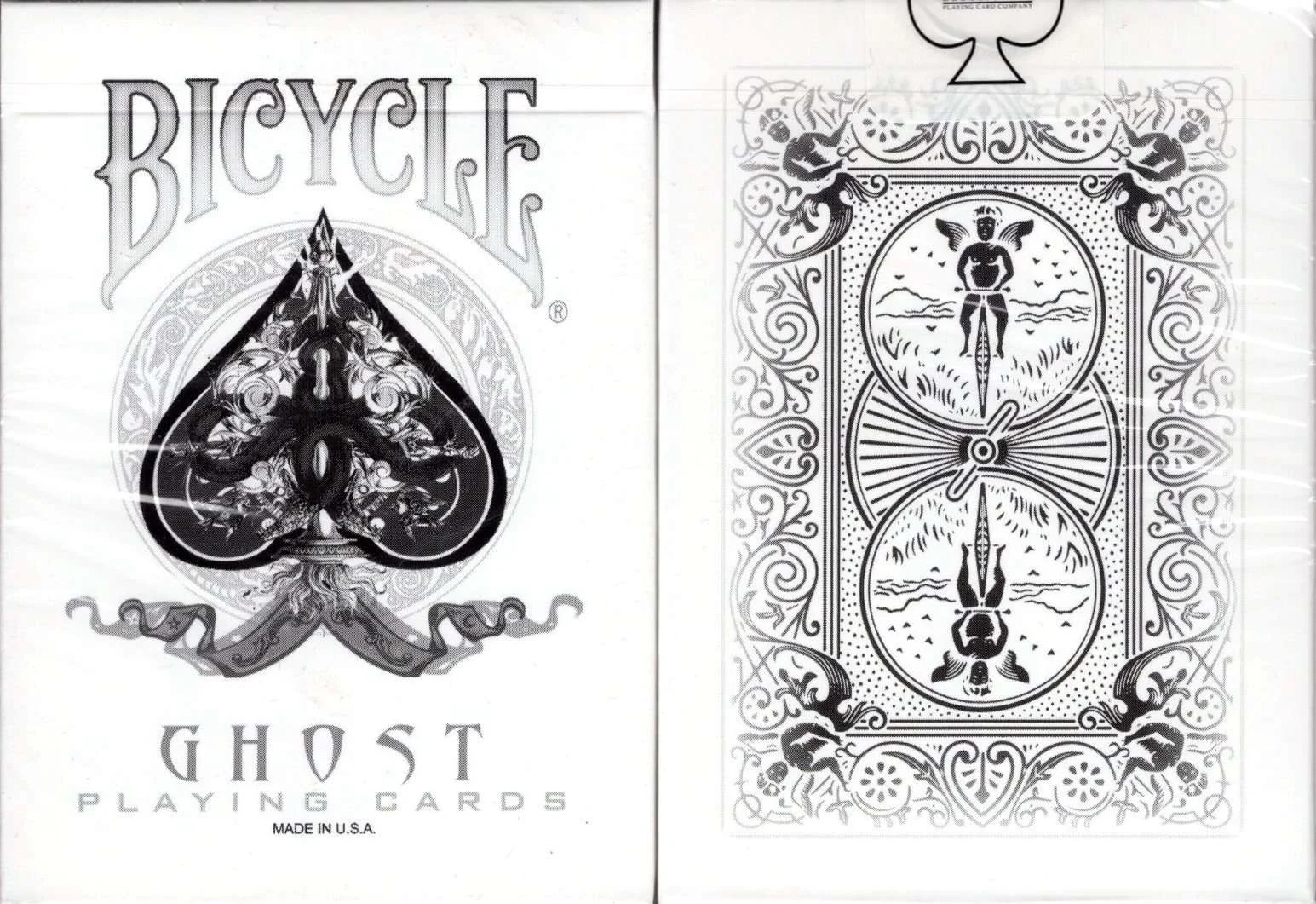 Ghost White Bicycle Playing Cards