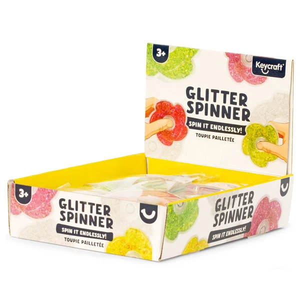 Glitter Spinner Fidget Toy - Assorted Colors