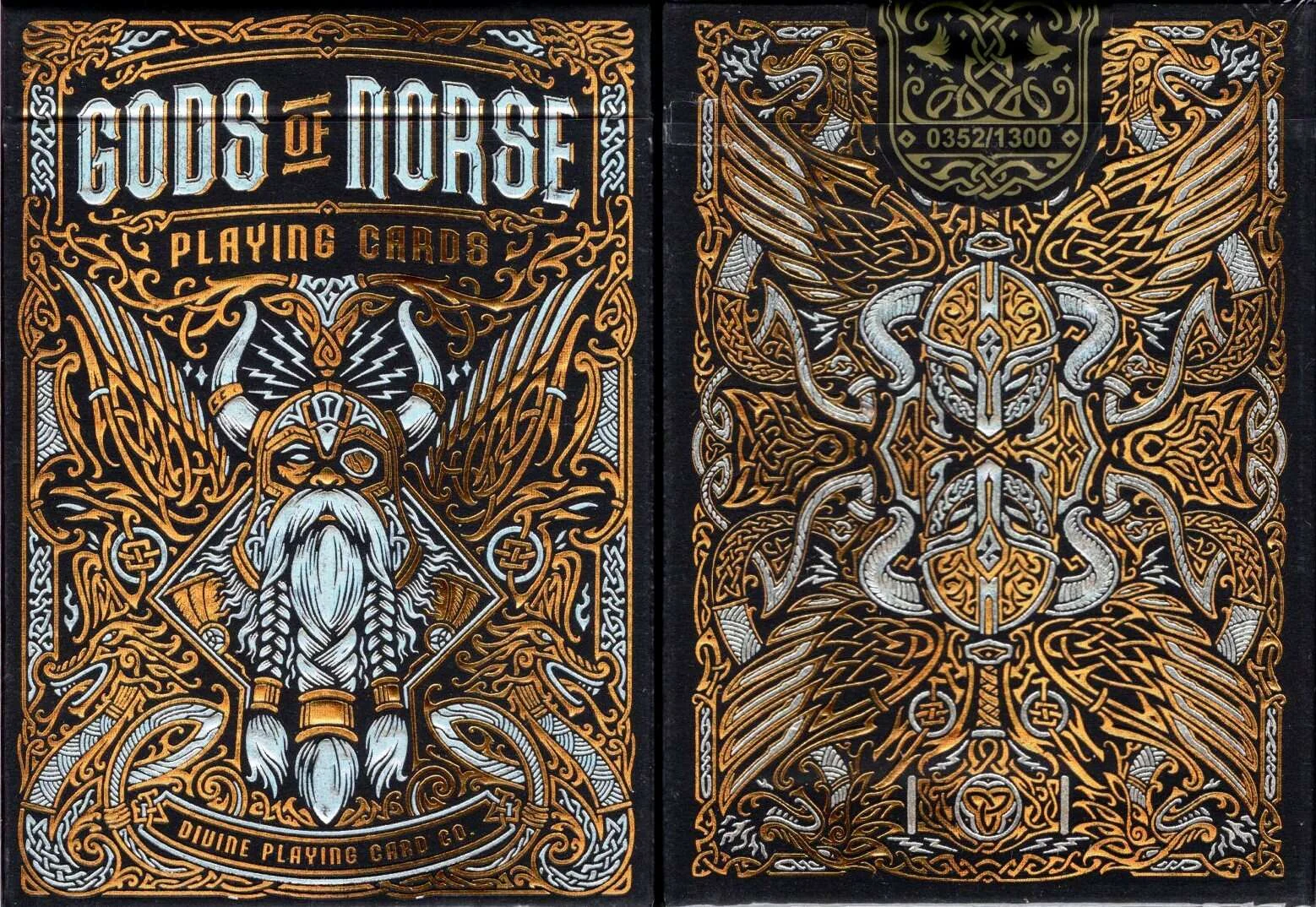 Gods of Norse Odin’s Trophy Holographic Playing Cards TPCC