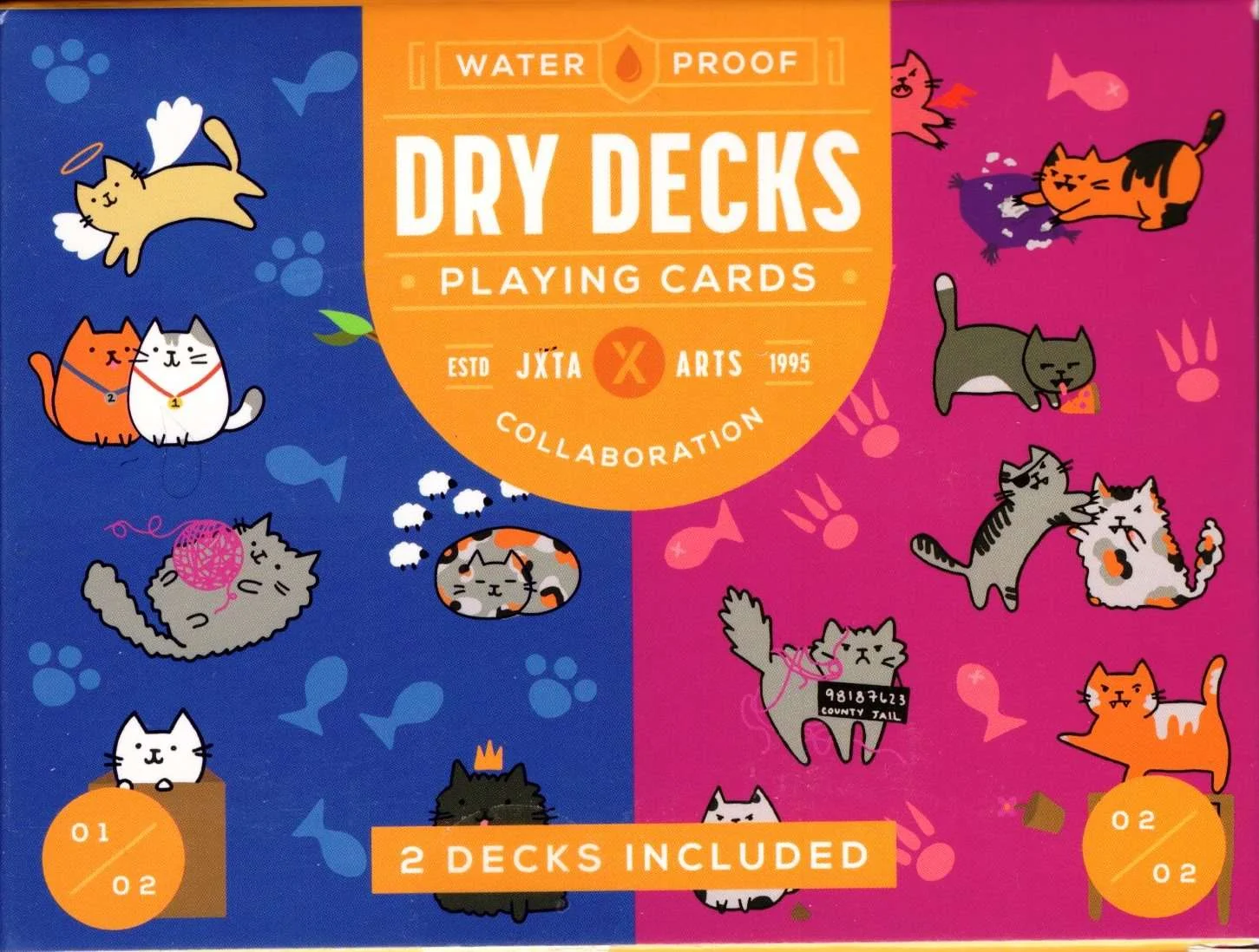 Good Kitty / Bad Kitty Plastic Playing Cards 2 Deck Set