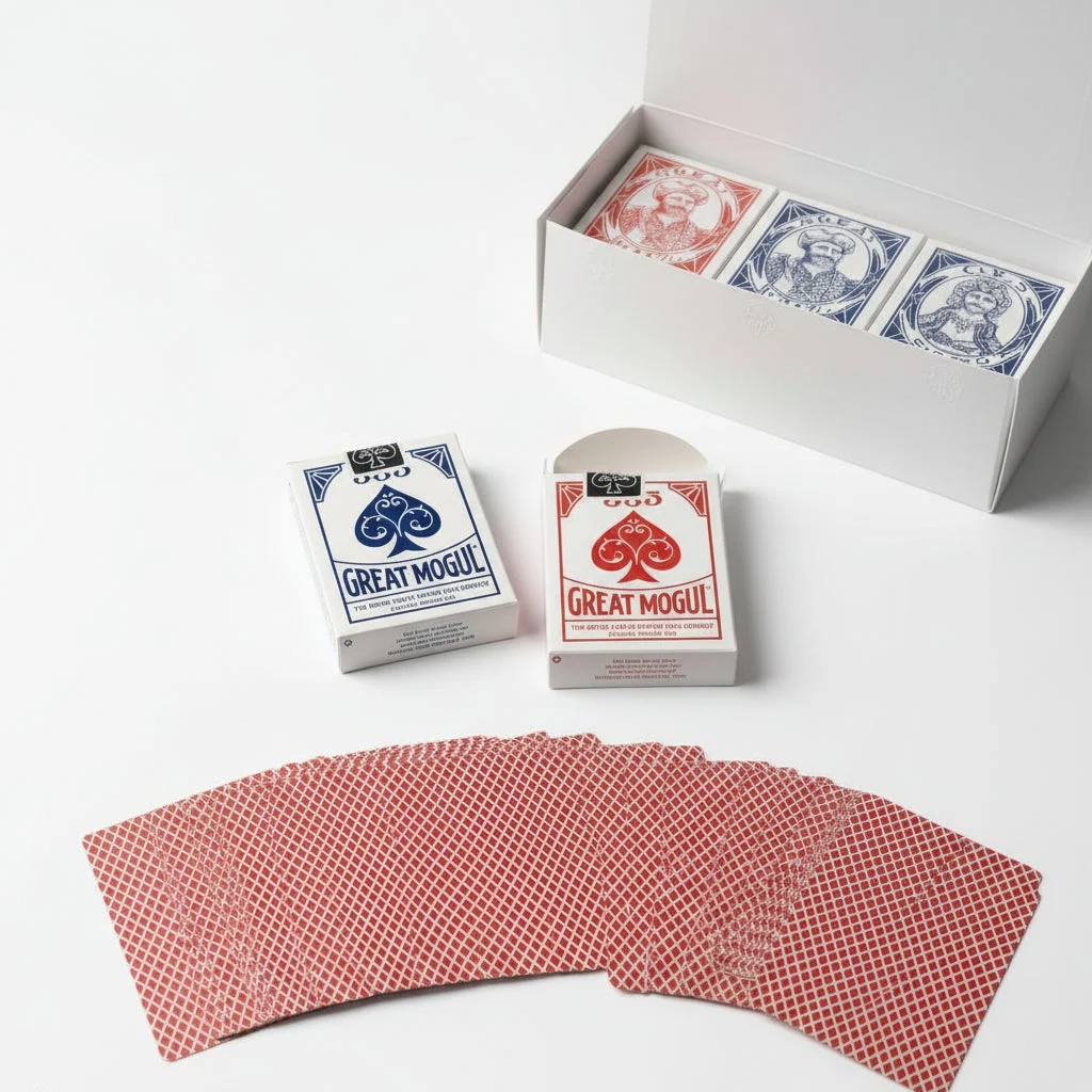 Great Mogul – Bee Diamond Back Brick (12 Decks, Red & Blue)
