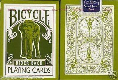 Green Elephant Tsunami Bicycle Playing Cards Deck