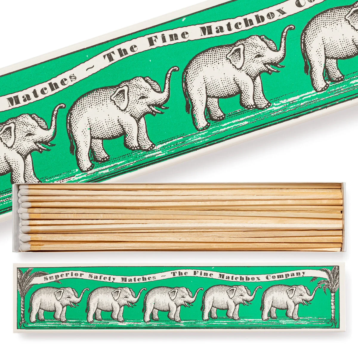 Green Elephants Giant Matchbox