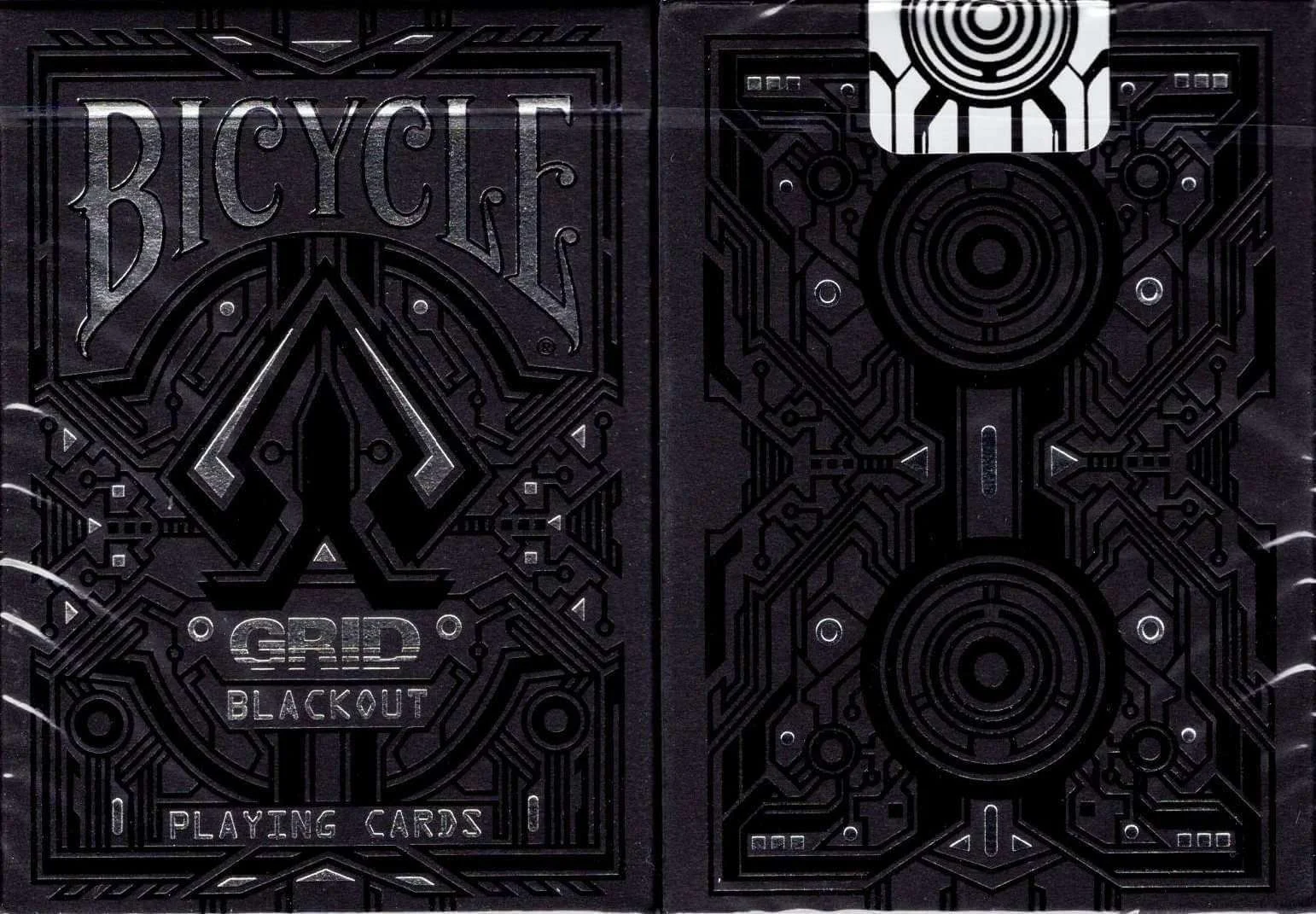 Grid Blackout UV Ink Bicycle Playing Cards