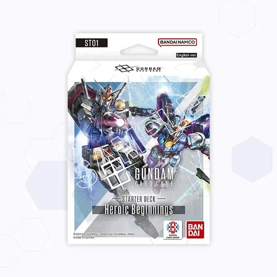 Gundam Card Game Starter Deck - Heroic Beginnings (ST01) - 50 Cards