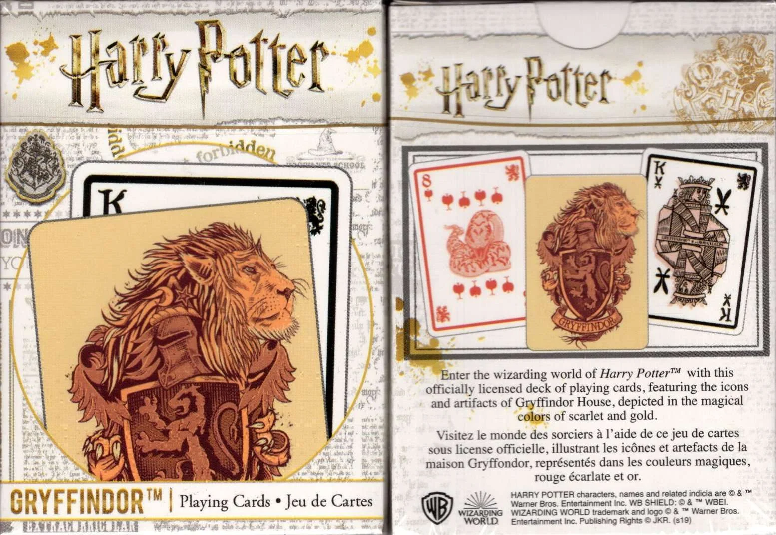 Harry Potter Gryffindor Playing Cards Aquarius