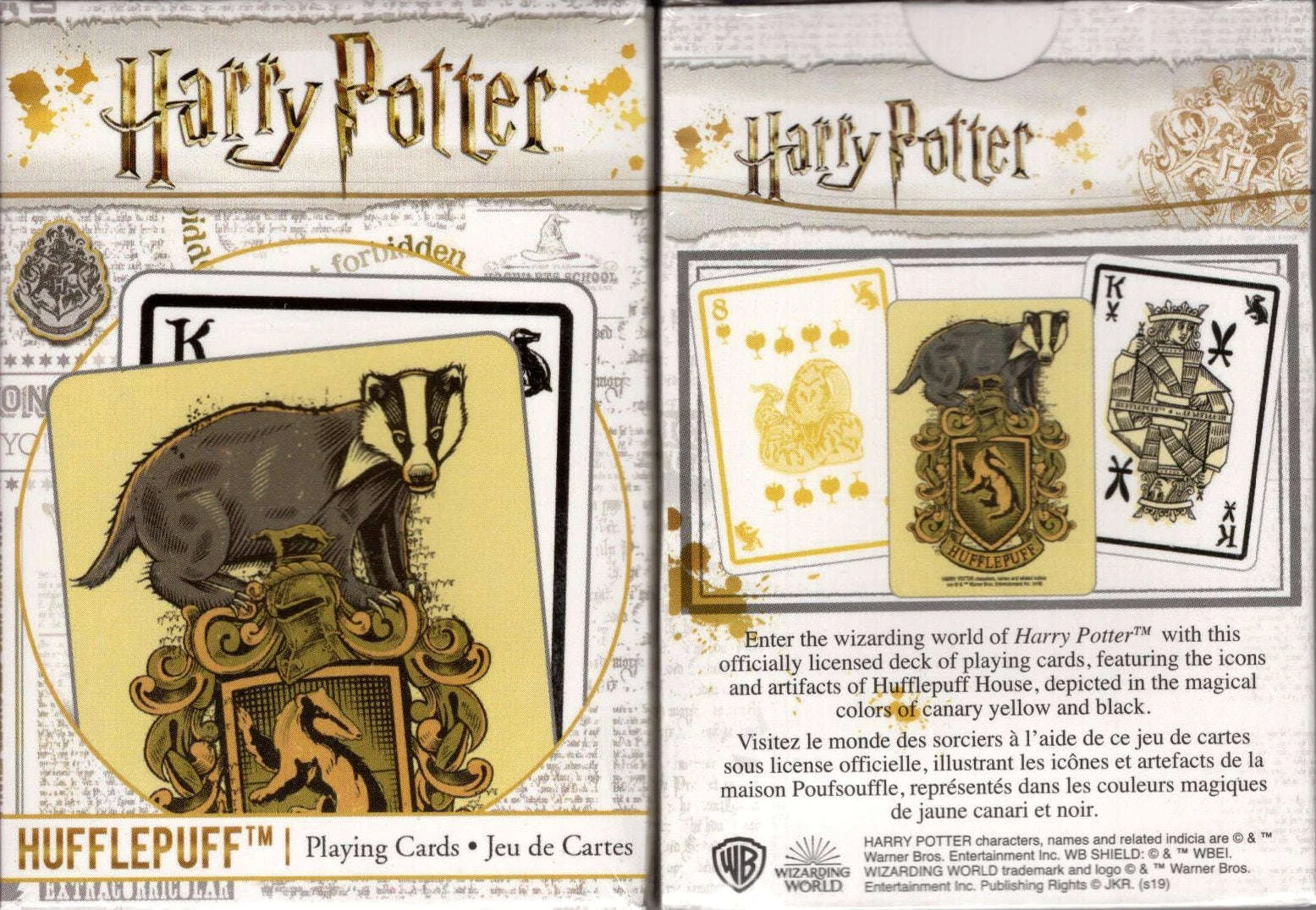 Harry Potter Hufflepuff Playing Cards Aquarius