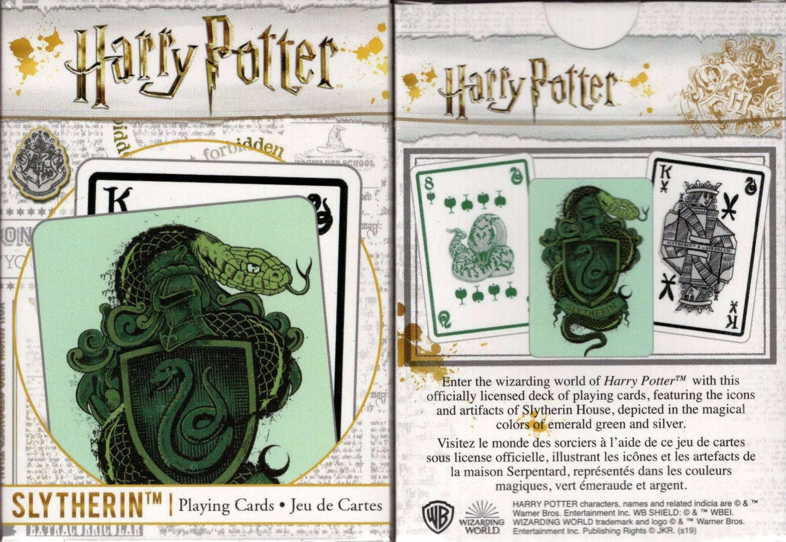Harry Potter Slytherin Playing Cards Aquarius