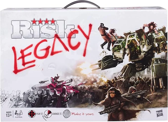 Hasbro Gaming Risk Legacy Strategy Tabletop Game, Immersive Narrative Game, Miniature Board Game for Ages 13 and Up, for 3-5 Players